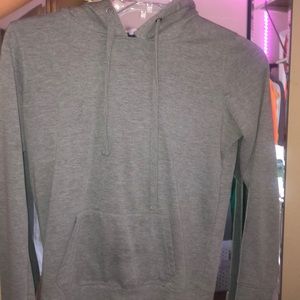 women’s plain gray hoodie